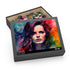 Kate Beckinsale neon watercolor puzzle with vibrant, mesmerizing colors.
