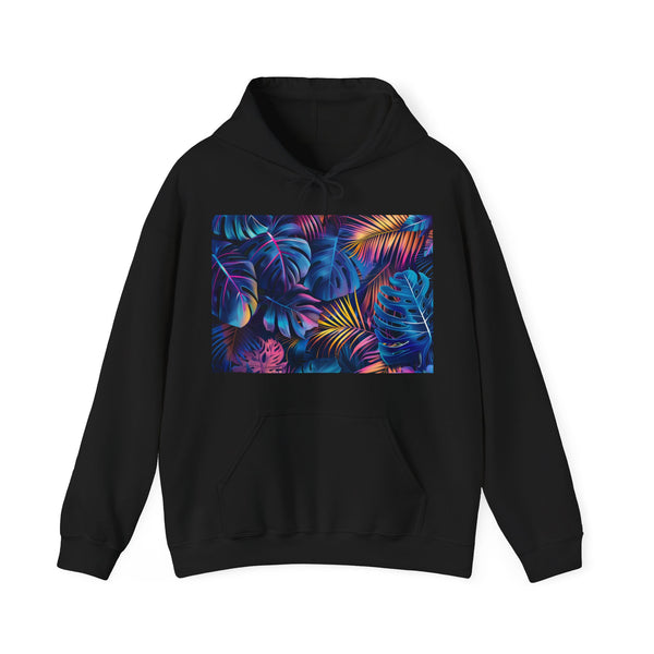 Neon Eden: A Tropical Fantasy Hoodie Genesis Neon RGB | Hoodies | DTG, Hoodies, Men's Clothing, Regular fit, Unisex, Women's Clothing | Prints with Passion