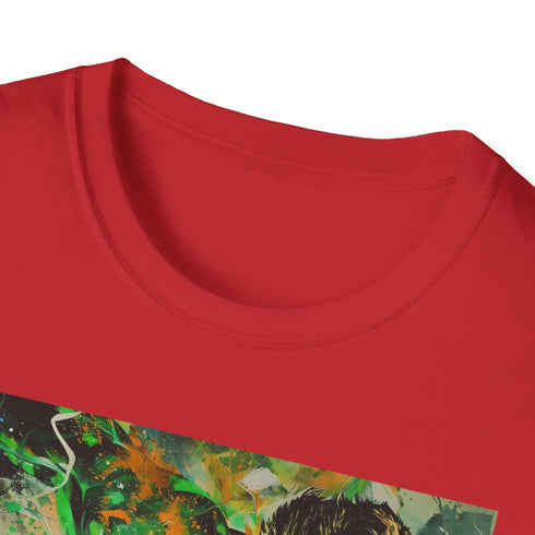 Green Lantern charcoal cotton T-shirt with vibrant superhero artwork