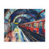 London Underground watercolor puzzle featuring iconic transportation system, 120 pieces.