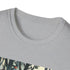 Charcoal DTG t-shirt with playful woodland creatures pattern on breathable cotton fabric