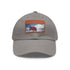 Stylish Nordic Pride baseball cap in white with light brown patch.
