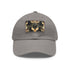 Lucky Jackalope Seamless Baseball Cap in White with Light Brown Patch