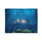 Sunken City Glowing through Coral Reef Plush Fleece Throw Blanket