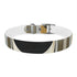 Chic Canine Couture Abstract Art Deco Dog Collar in Black Onyx