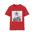 Hand-drawn lighthouse charcoal t-shirt soft cotton fabric with regular fit