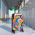 Retro Waves Suitcase: Vibrant Nostalgia