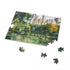 Central Park watercolor puzzle featuring tranquil scenery and vibrant colors.