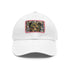 Bape camo baseball cap with Murakami artwork in white and light brown.