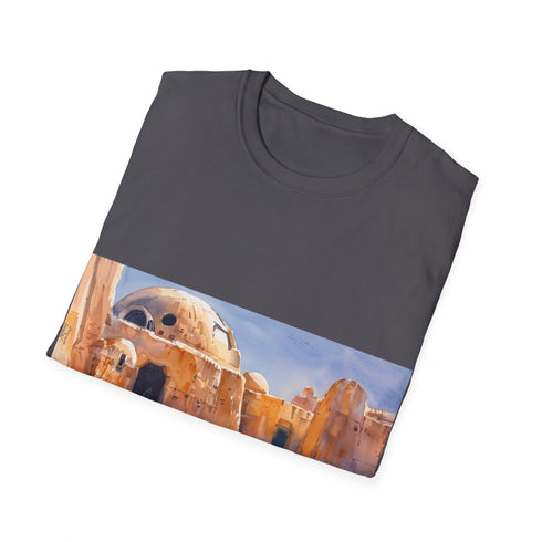 Desert Planet Adventure Tee in Charcoal for Men and Women.