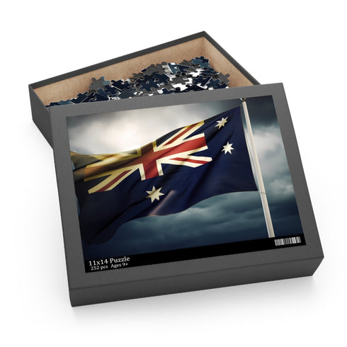 Australian flag jigsaw puzzle, 10"x8", 120 pieces - back-to-school pick