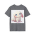 Cinnamoroll Chubby Pup Tee in Charcoal, Summer Ready Cotton T-Shirt Option.
