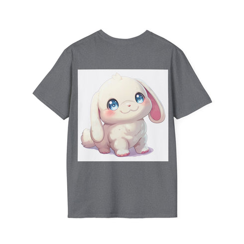 Chubby Cinnamoroll Cartoon Tee in Charcoal for Men and Women
