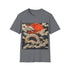 Japanese Dragon Soars Tshirt in Charcoal for Men and Women.