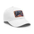 London Underground Watercolor Baseball Cap in White with Light Brown Patch