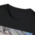 Charcoal crew neck T-shirt featuring vibrant Elsa painting from Frozen movie