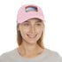 Malibu Dreamin Baseball Cap in White with Light Brown Patch