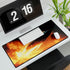 Spaceship Leaving a Burning Planet Gaming XXL Extended Desk Mat