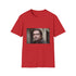 Charcoal cotton crew neck t-shirt with Brad Pitt graphic regular fit