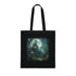 Moonlit Castle Tote Bag in Black Cotton for Accessories.