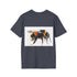 Bumblebee watercolor tee in charcoal, perfect summer fashion statement for all.