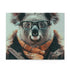 Kowala Hipster Puzzle with Stylish Animal in Glasses - Fun and trendy jigsaw game