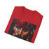 Charcoal crew neck t-shirt with Jack Sparrow portrait.