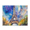 Eiffel Tower watercolor jigsaw puzzle, 120 pieces, for relaxing fun.