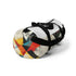 Abstract geometric shapes small duffel bag with all over print.