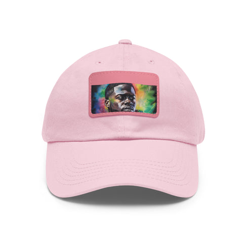 Kevin Hart Neon Watercolor Cotton Hat with Light Brown Patch