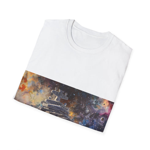 Galactic Empire Star Destroyer Charcoal Tee Military Theme T-Shirt Design