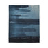 Data Towers Rising from Dark Sea Plush Fleece Throw Blanket
