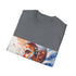 Ahsoka Tano Star Wars tee in charcoal cotton, crew neck.