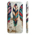 Bohemian feather phone case for iPhone 7/8 Plus, glossy finish.