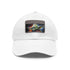 Neon watercolor Galactic Master hat with Yoda theme in white.