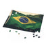 Brazil Flag Jigsaw Puzzle vibrant colors, perfect for travelers and geography enthusiasts