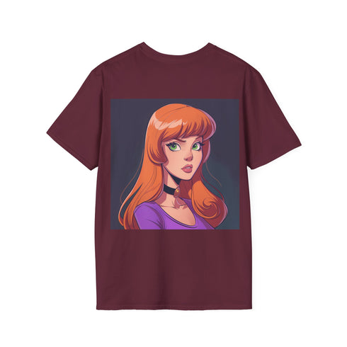 Daphne Scooby-Doo Charcoal Crew Neck Tee - Cotton Graphic T-shirt