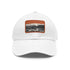 White cotton baseball cap with Aston Martin DB5 inspired design.