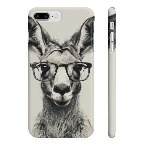 Cool Kangaroo Phone Case for iPhone 7 Plus, Glossy.