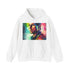 Tom Cruise action watercolor hoodie, navy, unisex regular fit sweatshirt.