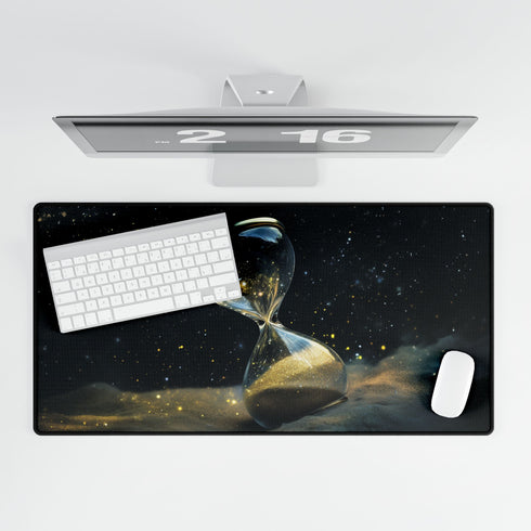 Cosmic Hourglass Leaking Stardust Fantasy XXL Extended Desk Mat - View 5 | Prints With Passion