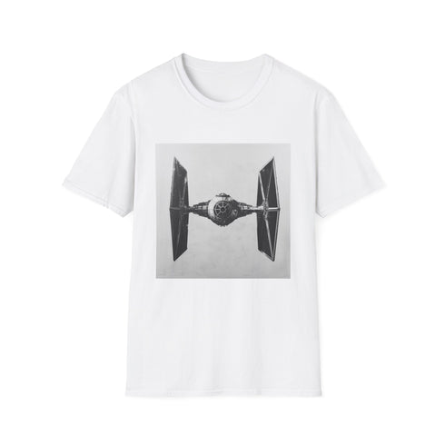 Star Wars Tie Fighter T-Shirt in Charcoal, S - DTG, Unisex