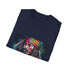 Pirate Legend in Neon Radiance T-Shirt, Charcoal, DTG Print, Summer Pick