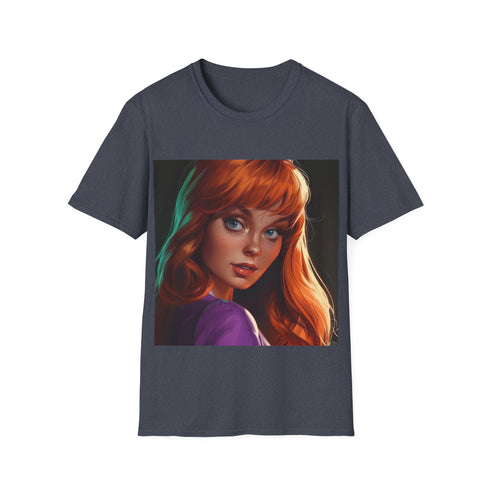 Mystery-solving fashion icon tee in charcoal for summer wardrobe.
