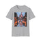Charcoal cotton crew neck T-shirt with enchanting Disney Castle design