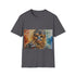 Chewbacca watercolor t-shirt in charcoal, crew neck, regular fit for all