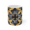 Artisan Tiles Coffee Mug: Stylish 11oz Ceramic Sublimation Coffee Mug