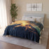 Inverted Volcano Raining Stardust — Plush Fleece Throw Blanket — Product Detail View 12