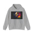Steve Jobs Neon Dream hoodie in navy S size with neon portrait.