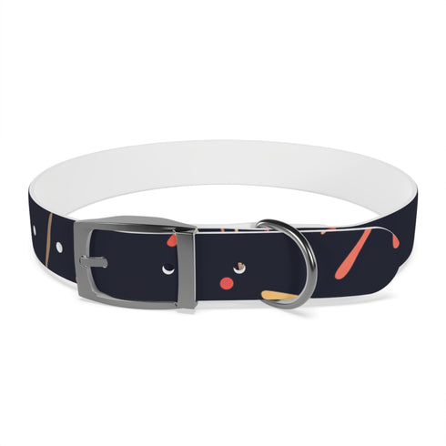 Festive Fireworks Dog Collar in Black Onyx for Medium Dogs